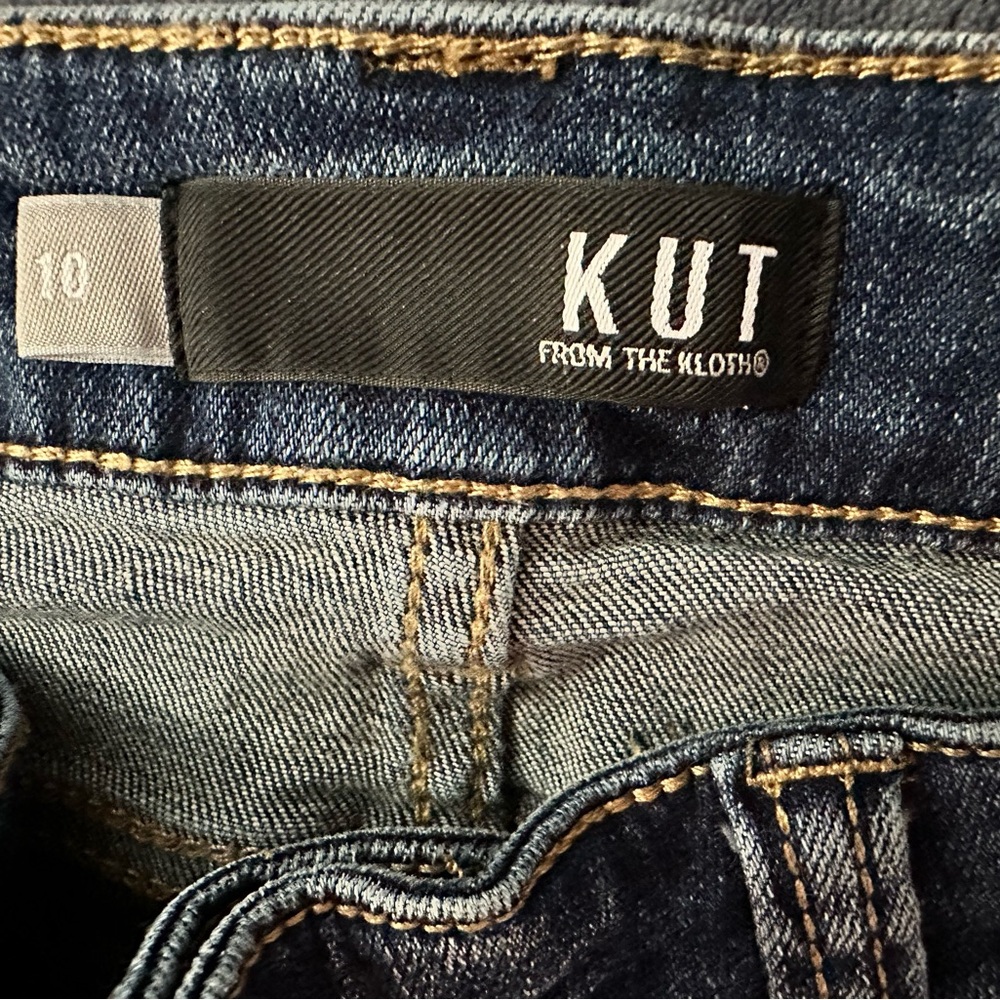 Kut from the Kloth Blue Flare Wide Leg Jeans - Picture 7 of 15